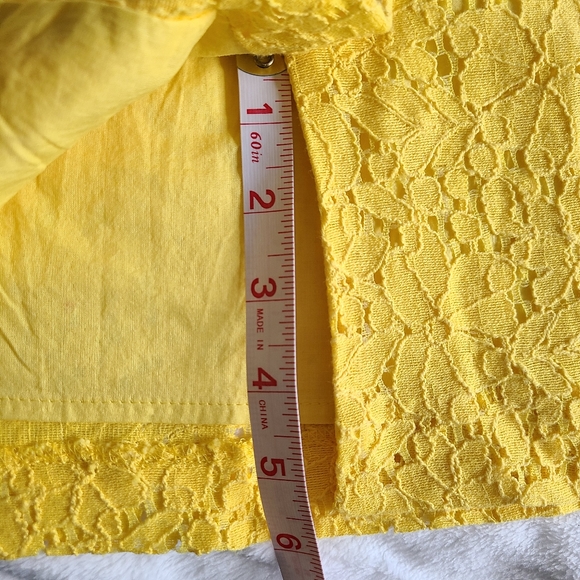 J.Crew Yellow Floral Lace Dress Size 6 - Picture 3 of 11